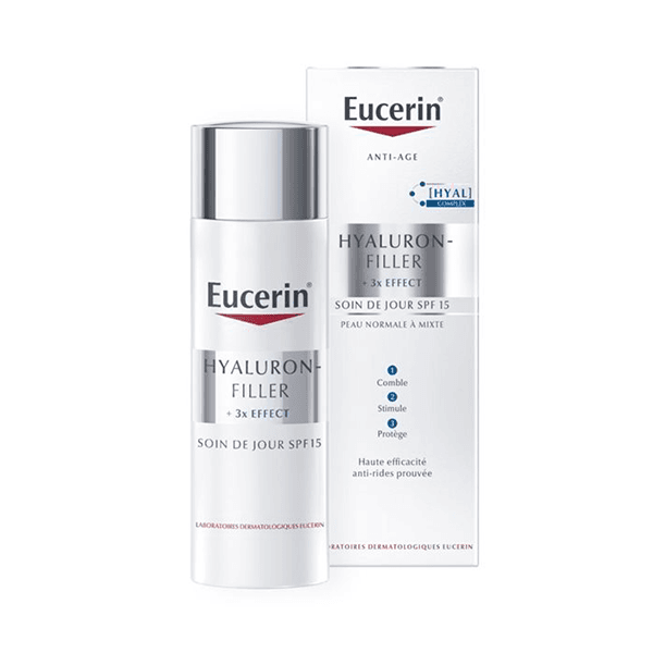EUCERIN HYALURON-FILLER + 3x EFFECT Soin de Jour Peau Normale à Mixte SPF 15