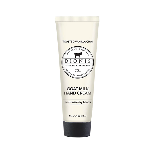 DIONIS Creme pour les mains au lait de chèvre au chai vanille grillée